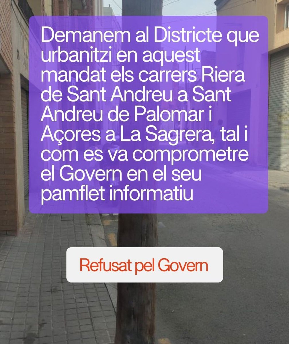 Sant Andreu en Comú tweet media