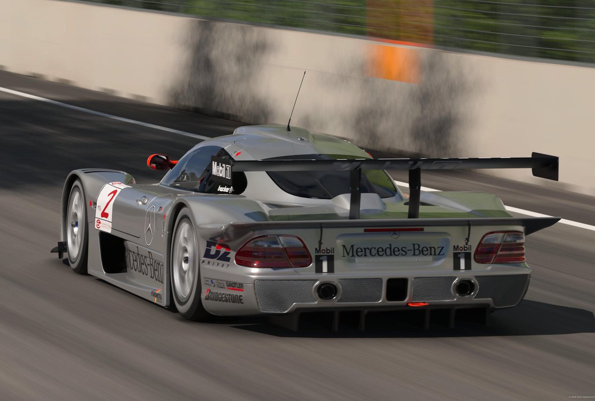 ChalsGT's tweet image. 😍 Mercedes-Benz CLK-LM '98 de mi colección de '#scapes' en 🚘 #GT7.