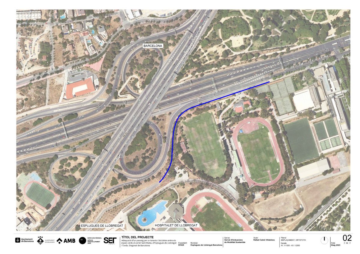🚴Comencen les obres del nou passeig per a bicis i vianants entre Esplugues i la Diagonal

📍Partirà del carrer Sant Mateu i arribarà a la zona esportiva de la Universitat de Barcelona, on hi haurà el nou Hospital Clínic.

ℹ️ Consulta la notícia: esplugues.cat/oaak
