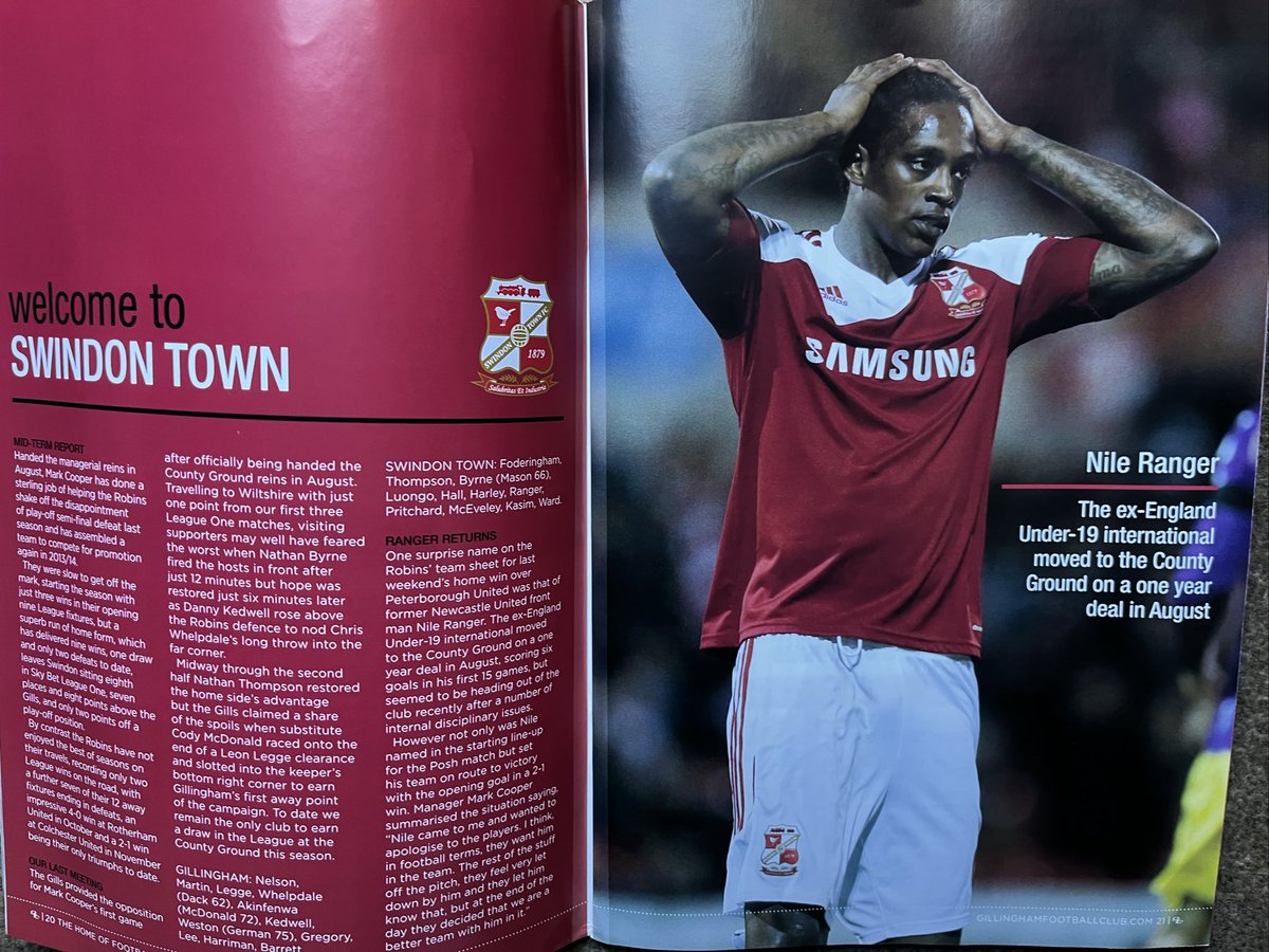 Old Swindon Programmes tweet media