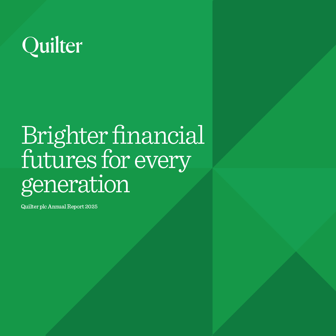 Quilter's tweet photo. At Quilter, we believe in brighter financial futures for every generation. Our business has strong momentum and is in great shape, with excellent growth opportunities ahead. 

Read more about our progress in our 2025 Annual Report 👉 https://t.co/tZshj5zR1k https://t.co/Uvex6LFzOt