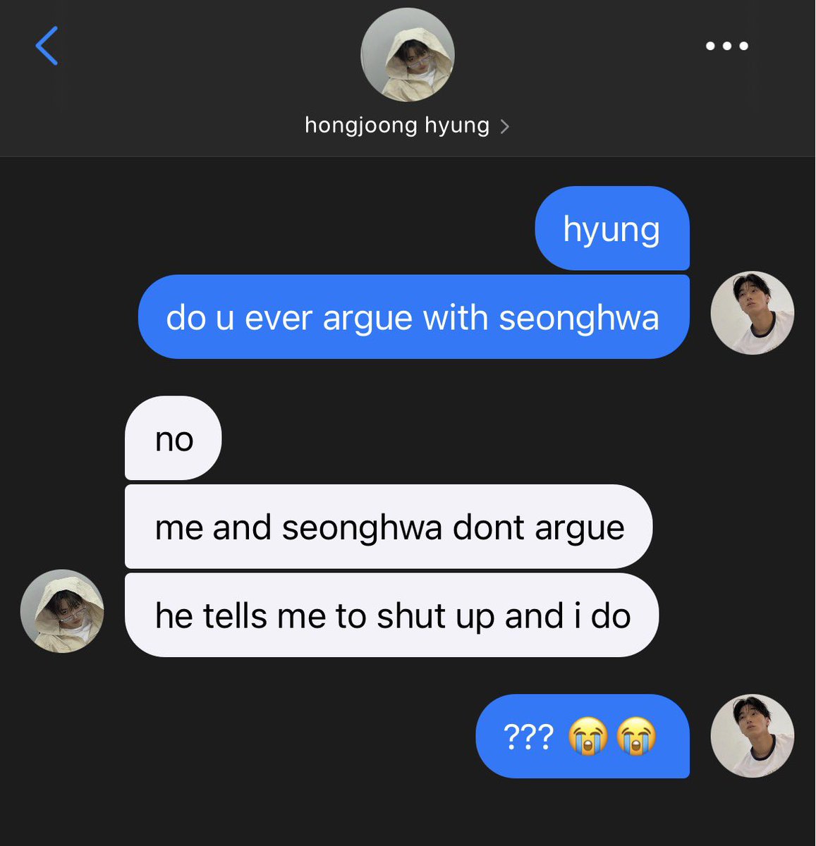 [one twt au] 

does his parents ever argue