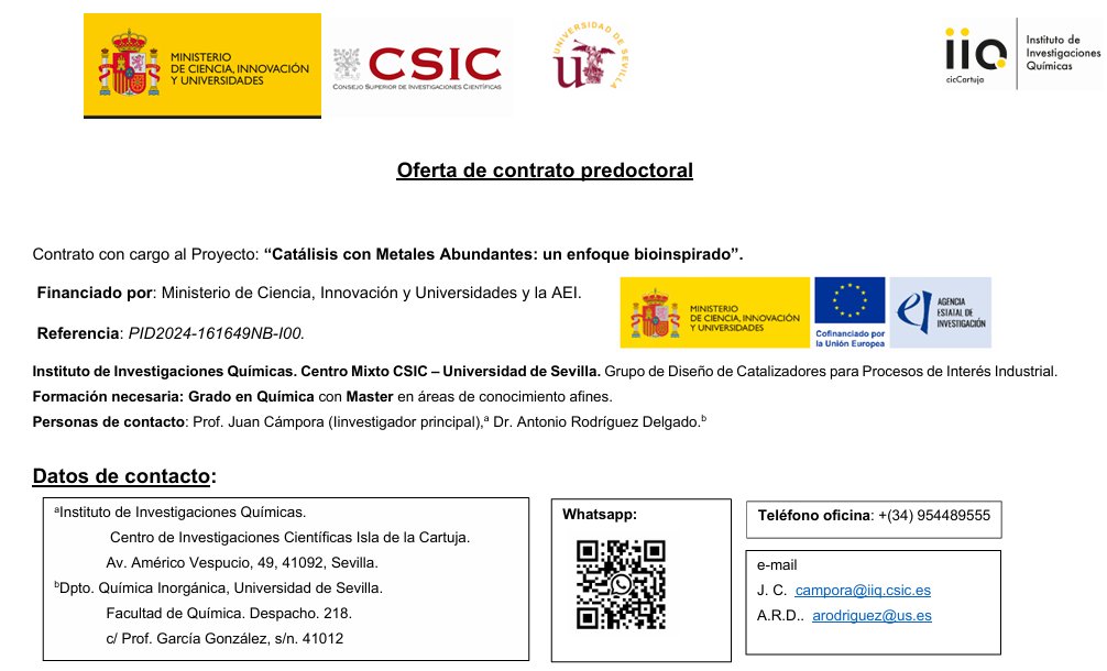 Instituto de Investigaciones Químicas (CSIC-US) tweet media