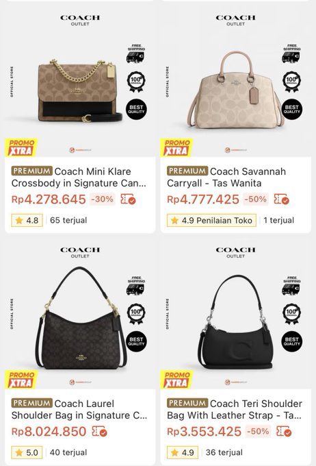 narakimm_'s tweet photo. INI BENERAN NGGAK SIH? LIHAT HARGA COACH DI TOKO OREN – KOK BISA LEBIH MURAH?!😅

Yang bikin tambah mikir: ini official store loh, bukan KW atau random reseller.. https://t.co/qRSDXwXd6i
