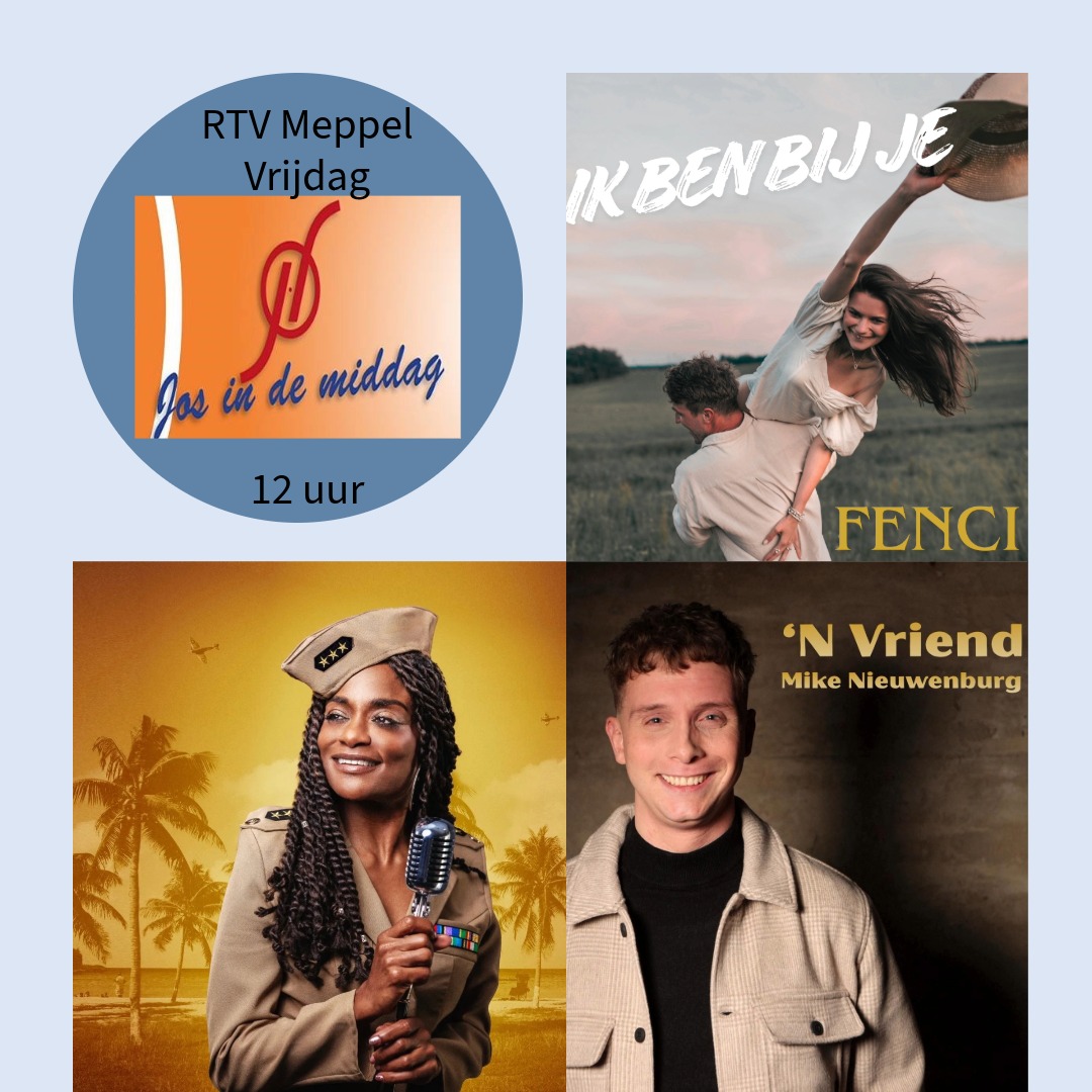 Izaline Calister in de Plantaan, Mister and Missisipi in de Vegafabriek, Jack Jarryd in Hedon en wie zijn Fenci en Mike Nieuwenburg vrijdag bij Radio Meppel

Izaline Calister
Een liedjesboek over het Caribisch gebied
vrijdag 20.15 uur

Jack Jarryd
do 26/3 in Hedon