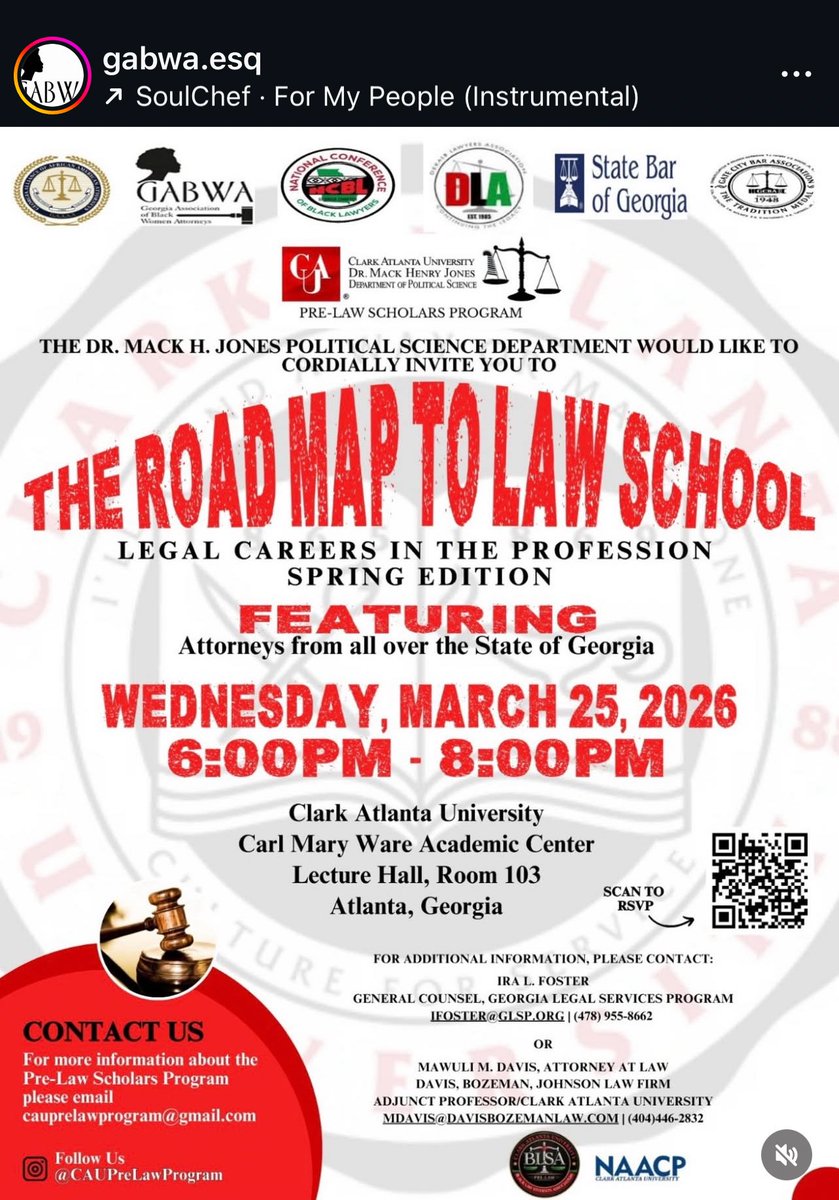 anyways The Georgia Association of Black Women Attorneys is hosting this event. So if you are interested in attending law school and live in Atlanta come!