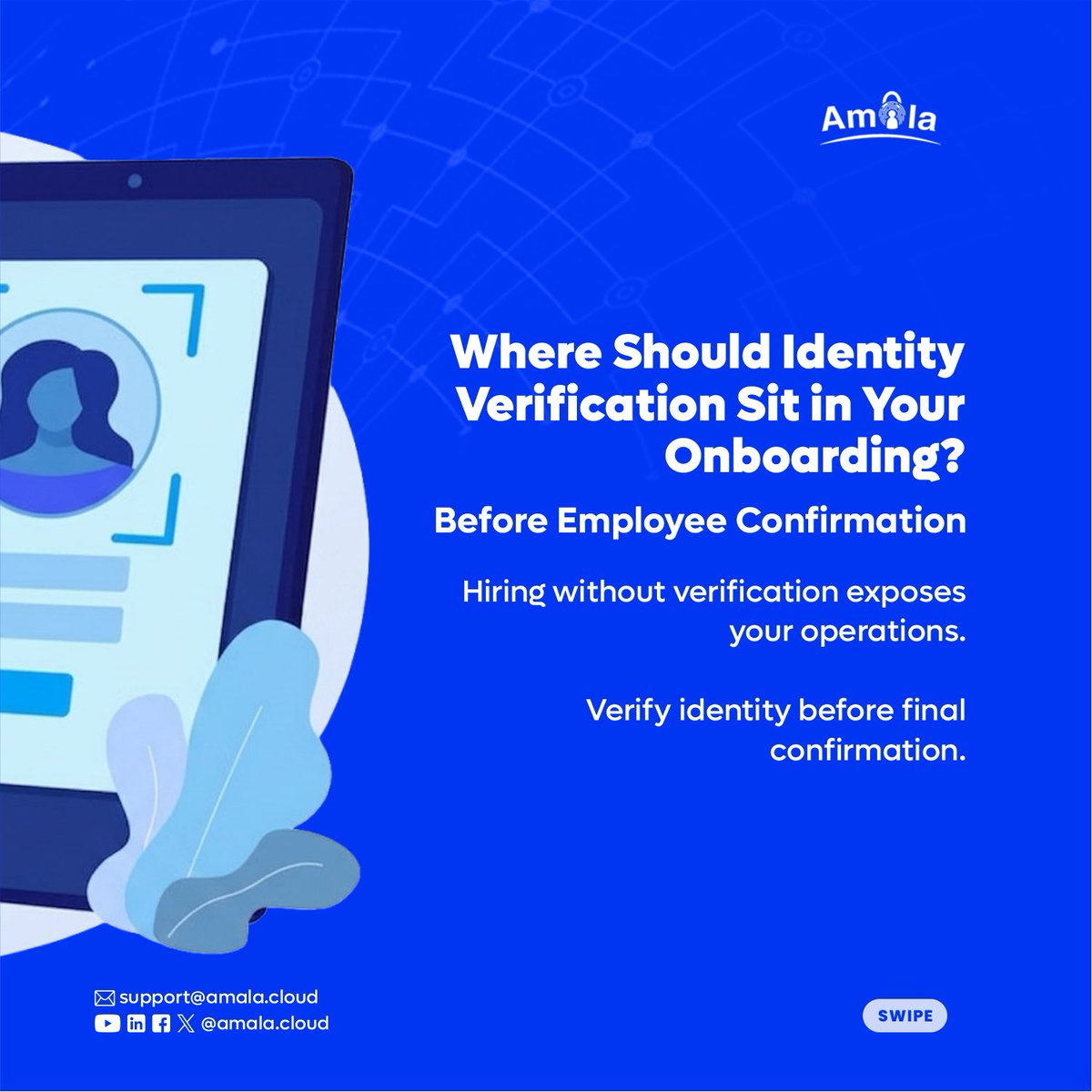amala_cloud's tweet photo. Start Verifying Customers Today.
https://t.co/gdyN8ZnVtz

#KYC #IdentityVerification #amalacloud #onboarding https://t.co/zYRp0DVmtF