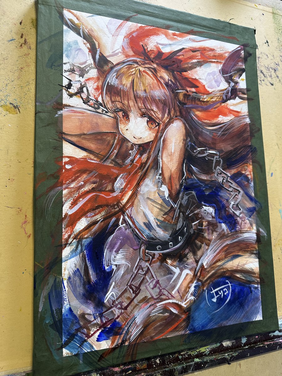 配信で描いた萃香
萃香粋酔１１に持っていきます！

#東方project #伊吹萃香