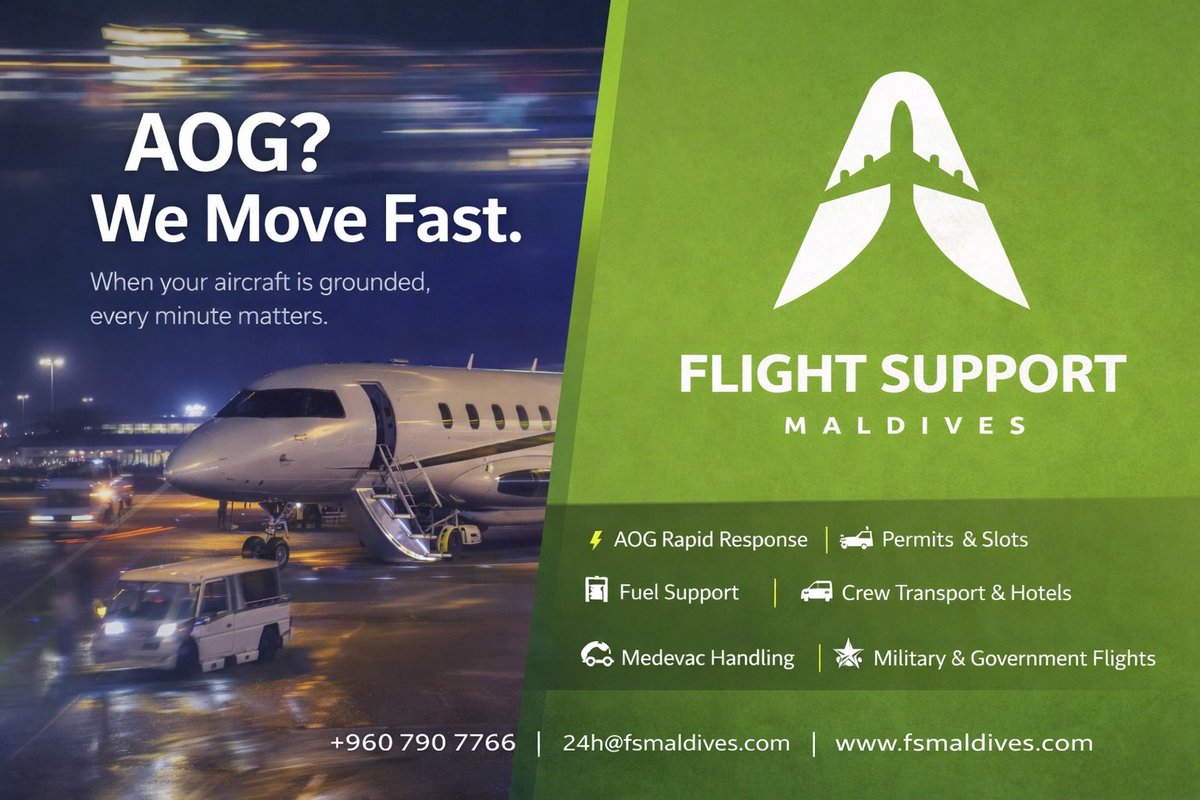 Flight Support Maldives tweet media