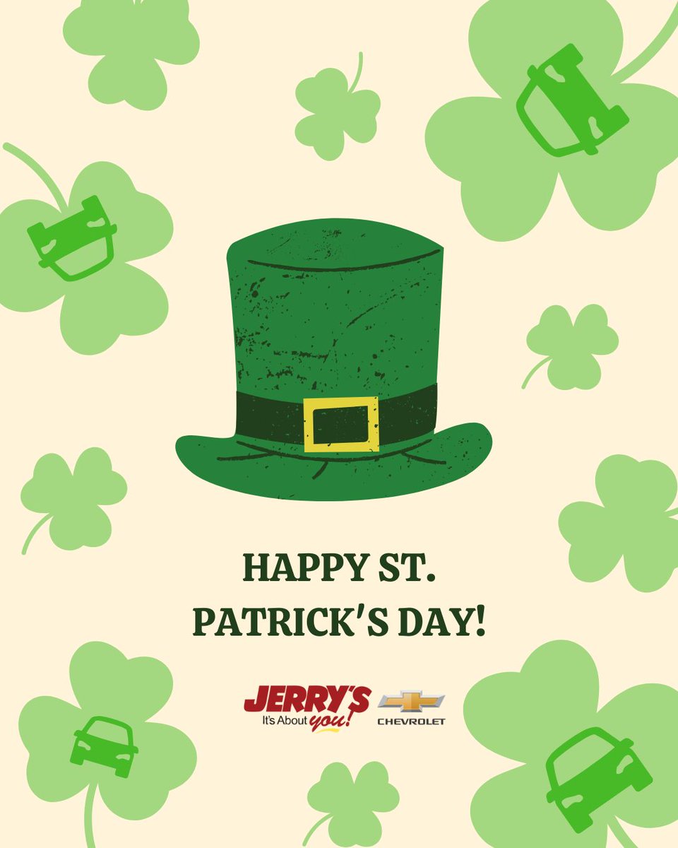 JerrysChevyBalt's tweet photo. No luck needed when you're driving a Chevy.🌈✨ Stop by Jerry’s Chevrolet and find your pot of gold at the end of the rainbow! ☎️443-318-8982 🌐https://t.co/x49X4xXLm6 #JerrysChevy #StPatricksDay https://t.co/q3AjtL4NXp