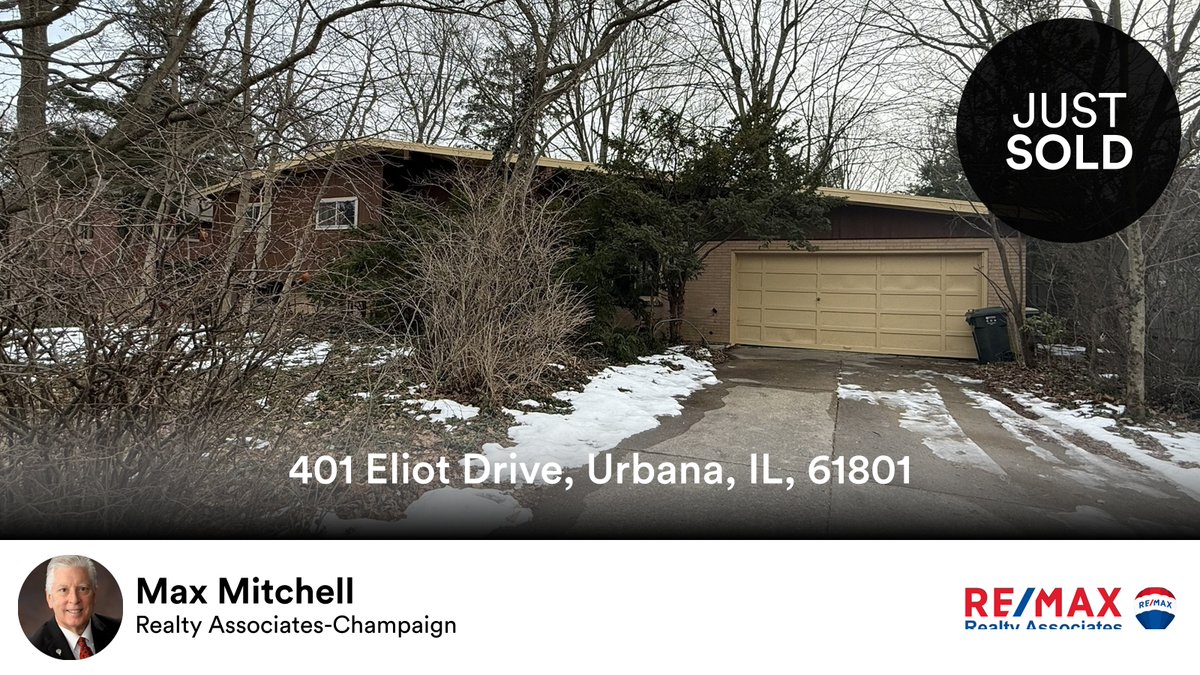 MaxCMitchell's tweet photo. 🛌 3 🛀 2 🚘 2
📍 401 Eliot Drive, Urbana, IL, 61801

My latest sale on RateMyAgent.
IL 471.002297
https://t.co/NHRPIxQnUV

...
#ratemyagent #realestate https://t.co/aDY7pcX1Tq