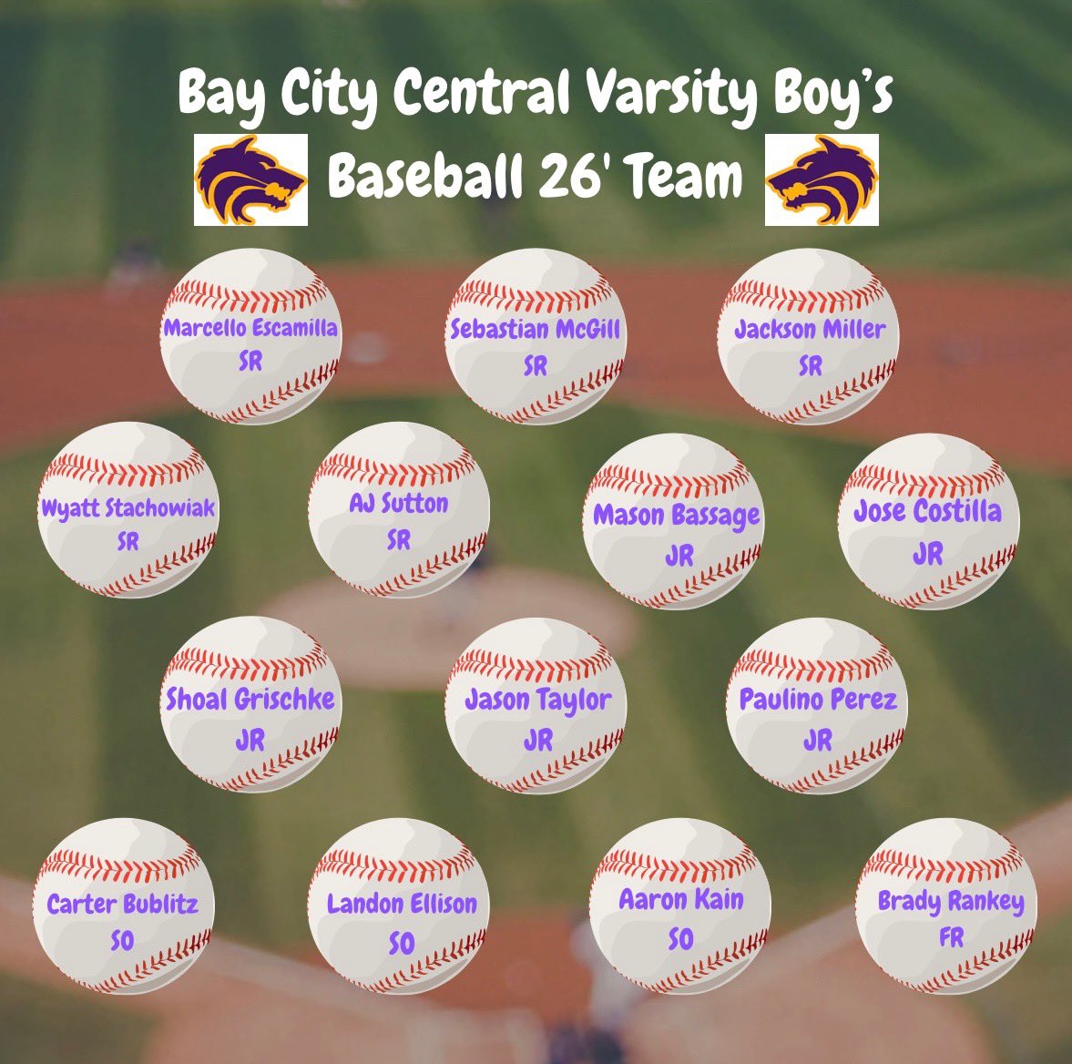Bay City Central Baseball tweet media