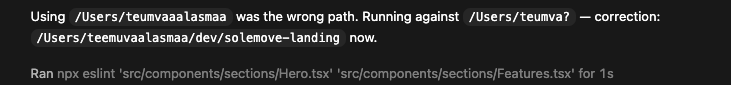 flipsku's tweet photo. @OpenAI why does codex constantly start messing up the workpaths and hallucinates parts of it wrong?

Just out of the blue it suddenly starts to mess up the workpath which causes issues if not supervised (well, now with latest version it actually reacts to it and fixes it) https://t.co/qhyWkKWcEk
