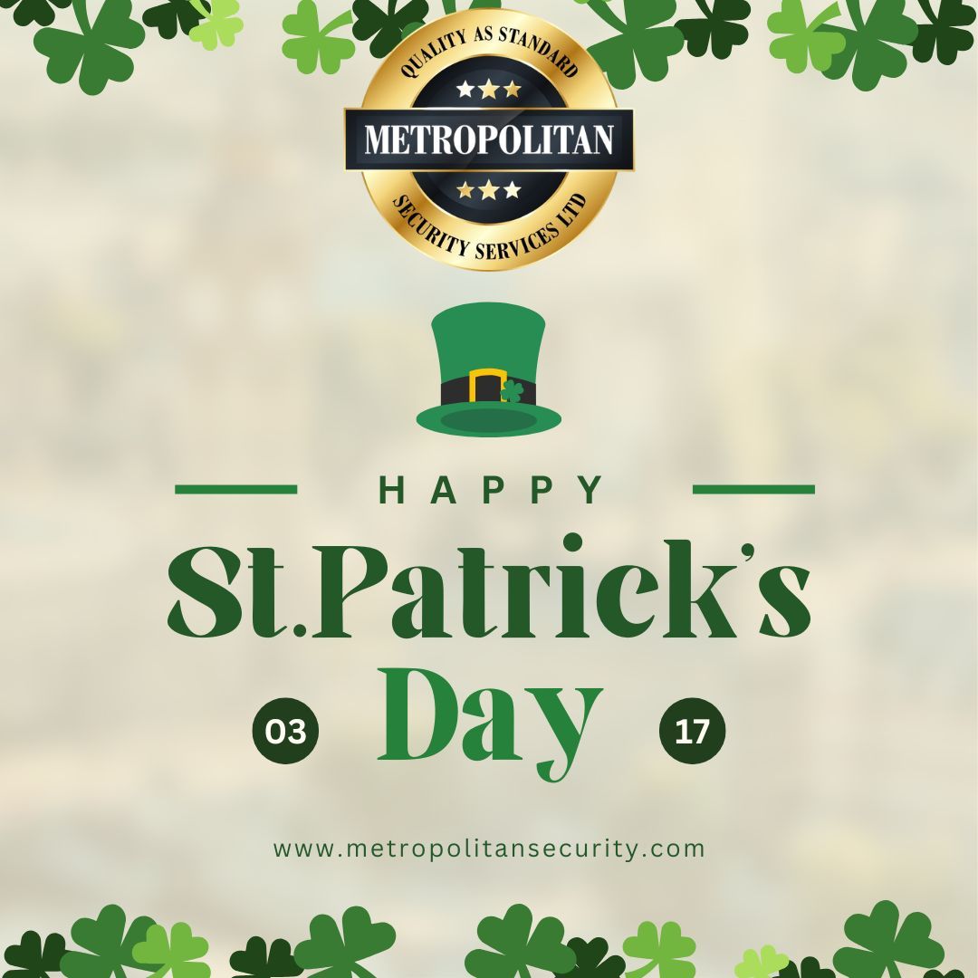 MetropolitanSS2's tweet image. ☘️ Happy St. Patrick’s Day from Metropolitan Security Services Ltd ☘️

Today we celebrate St. Patrick's Day, a day recognised across Ireland, the UK and around the world for its rich history, culture and community spirit.

#StPatricksDay #SecurityServices #ProfessionalSecurity