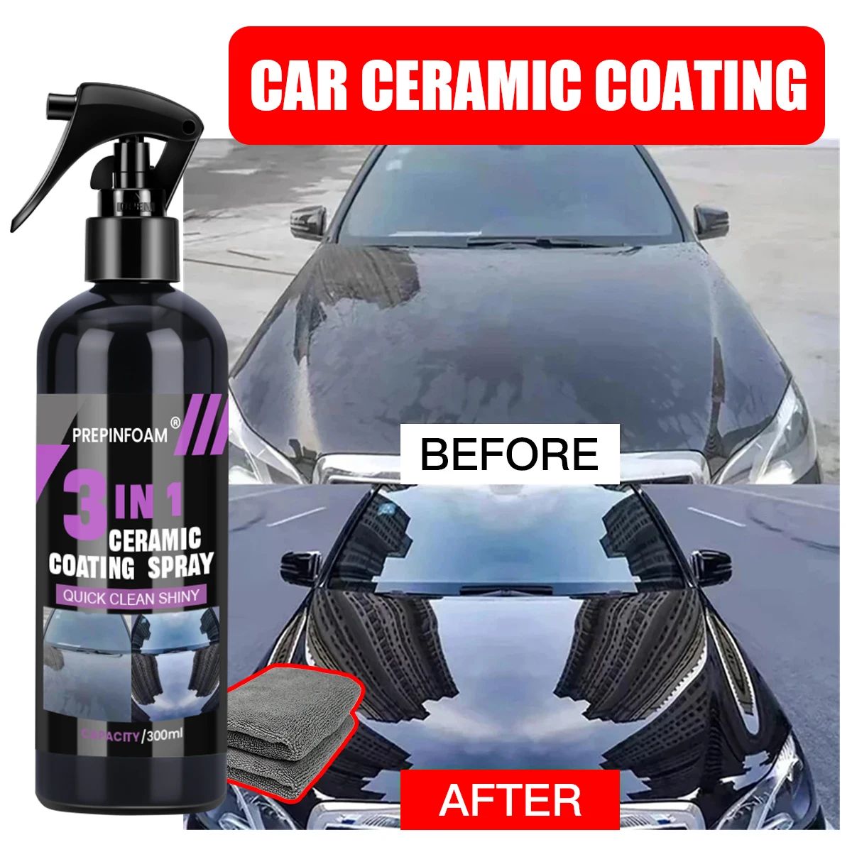 USDealVault's tweet image. Rev up your ride's shine with our 3-in-1 Car Ceramic Nano Coating! 🚗✨ Protect, polish, and wow anyone who sees it! Get that head-turning sparkle today! 🔥📦 #AmazonFinds #Deals #Tech #MustHave buff.ly/4hXstEx