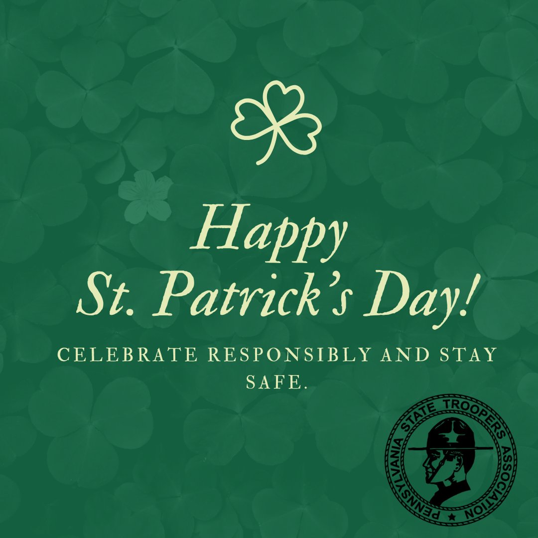 PSTA_1962's tweet image. Don’t leave your luck to chance. Buckle up, celebrate responsibly and stay safe this St. Patrick’s Day.
#PSTA1962 #FirstFinest #GrayNation