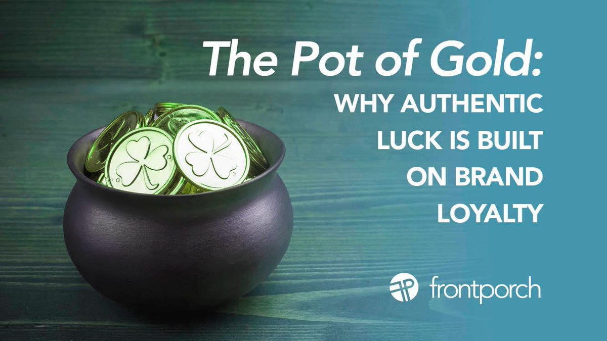 ItsFrontPorch's tweet photo. Brands that lead with authenticity are the ones that find the real pot of gold: long-term, unbreakable trust and brand loyalty. Find out how to build this trust from Riley, on our blog today. https://t.co/u9YjhEK8oL https://t.co/cMi6U4tplf