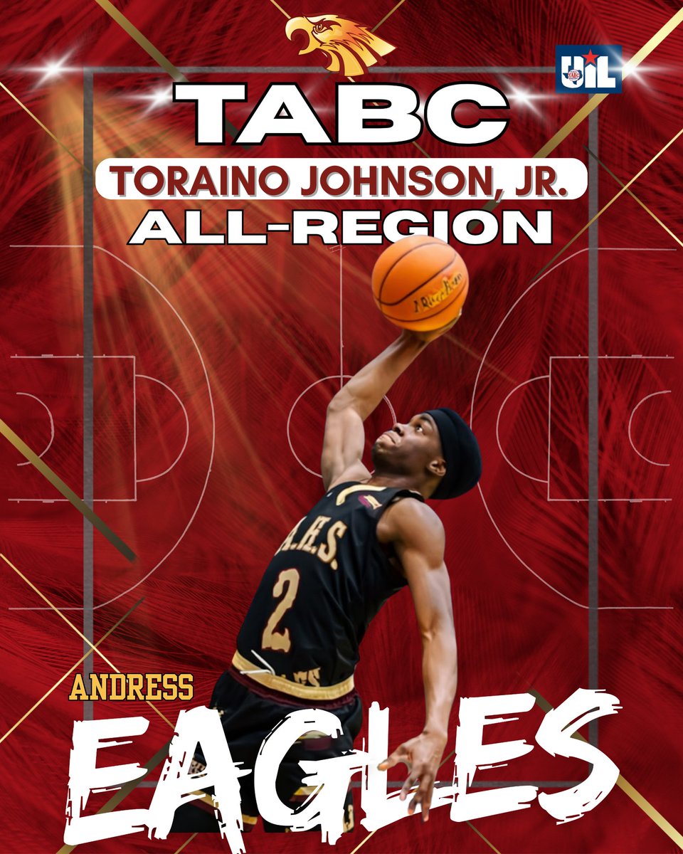 TorainoJr02's tweet image. Extremely BLESSED  and honored to be selected for the TABC All Region Boys 1-5A team. Thank you to my coaches, teammates and family for your support... Let's Go...🦅
@Tabchoops @AndressBB_WAB @AlamoCityHoops1 @TexasHoopsGASO @GASOLyndon @HoustonHoopsCTX @tljohnson18