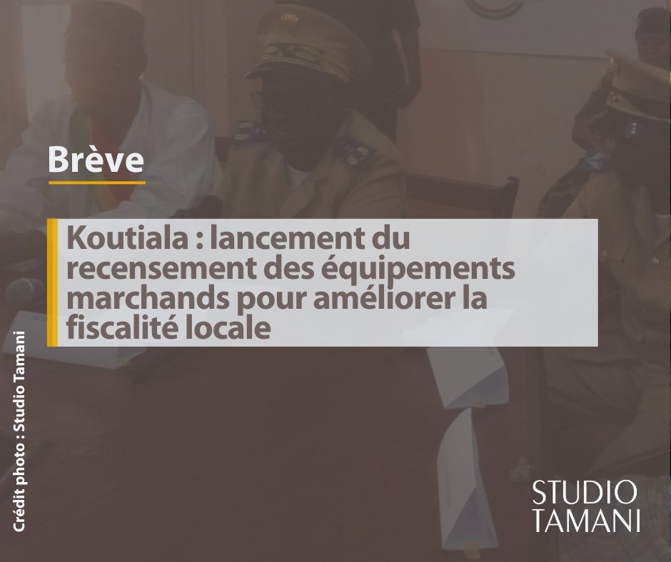 StudioTamani's tweet image. 📖 Le lancement officiel du recensement des équipements marchands, de la #digitalisation et de la mise en place d’une base de données de la matière imposable a eu lieu le 12 mars 2026 à #Koutiala.

+𝒅𝒆 𝒅'𝒊𝒏𝒇𝒐𝒔 𝒔𝒖𝒓 👉 shorturl.at/oicCX