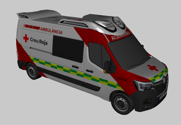 BcmMod's tweet photo. Os mostramos otra de las unidades que pertenece al parque móvil Creu Roja #creurojabarcelona #creuroja #cruzroja #redcross #ambulancia #ambulance #ems #medicalresponse #urgencias #urgencies #emergencias #emergencies #renaultmaster https://t.co/sz0PxHemws