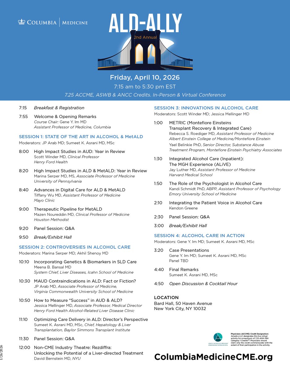 Columbia Med CME tweet media