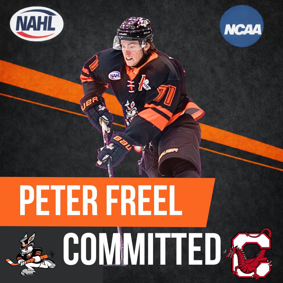 HatTricksNAHL's tweet photo. Forward Peter Freel makes NCAA Commitment to SUNY Cortland. 

The Hat Tricks assistant captain has committed to SUNY Cortland Red Dragons after posting 28 pts (11G, 17A) in 52 GP this season.

https://t.co/1OVpVejzw2 https://t.co/vLtM3dfh4O