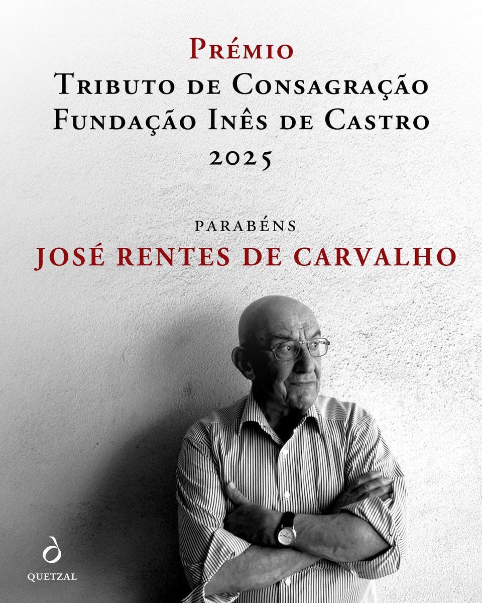 À beira de completar 96 anos, J. Rentes de Carvalho acaba de ser distinguido com o Prémio Tributo de Consagração Fundação Inês de Castro 2025, segundo anúncio daquela Fundação a propósito da 19.ª Edição do Prémio Literário Fundação Inês de Castro.