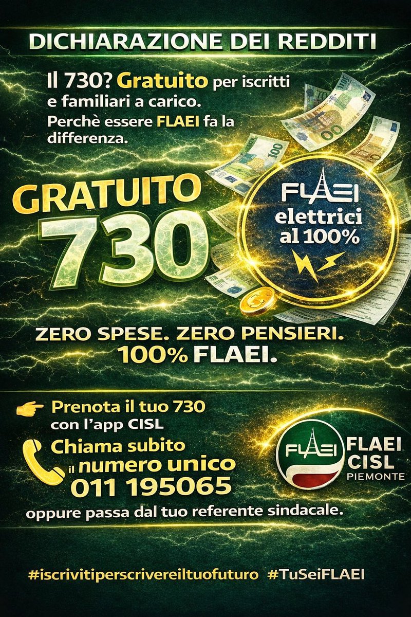 FLAEI Cisl Piemonte tweet media