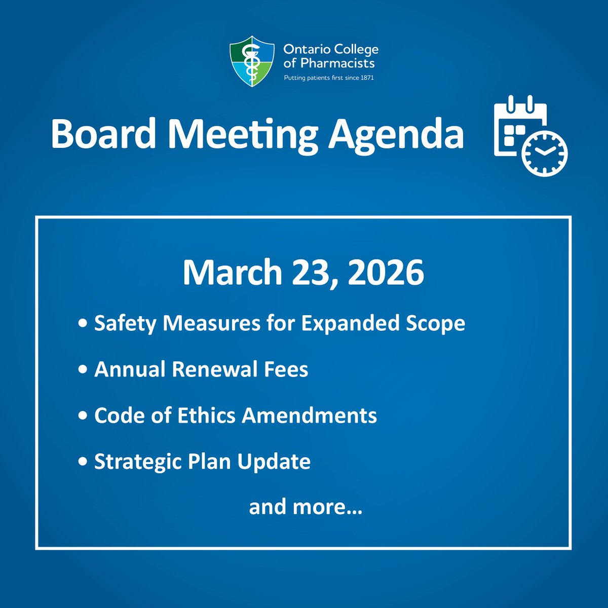 Ontario College of Pharmacists (OCPInfo.com) tweet media