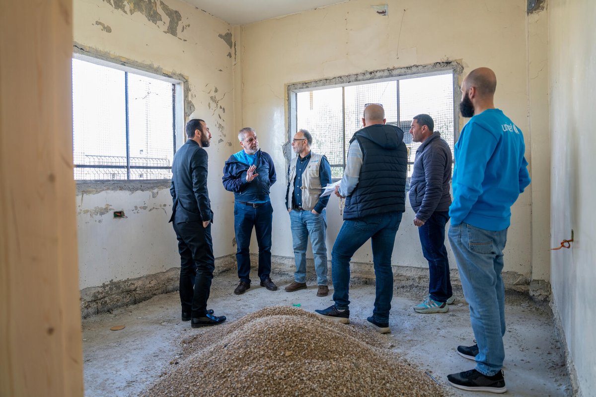 UNICEFinSyria's tweet image. In #As-Sweida, UNICEF continues to support children and families by restoring essential services across impacted villages.
In February, UNICEF teams were on the ground to assess progress and ongoing needs, together with Mr. Abbas Suleiman, Director of Public Relations at the