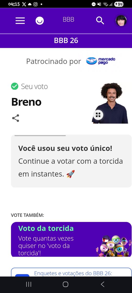 Daqui até de noite é votando nesse carisma, Chato pra cacete
#bbb26