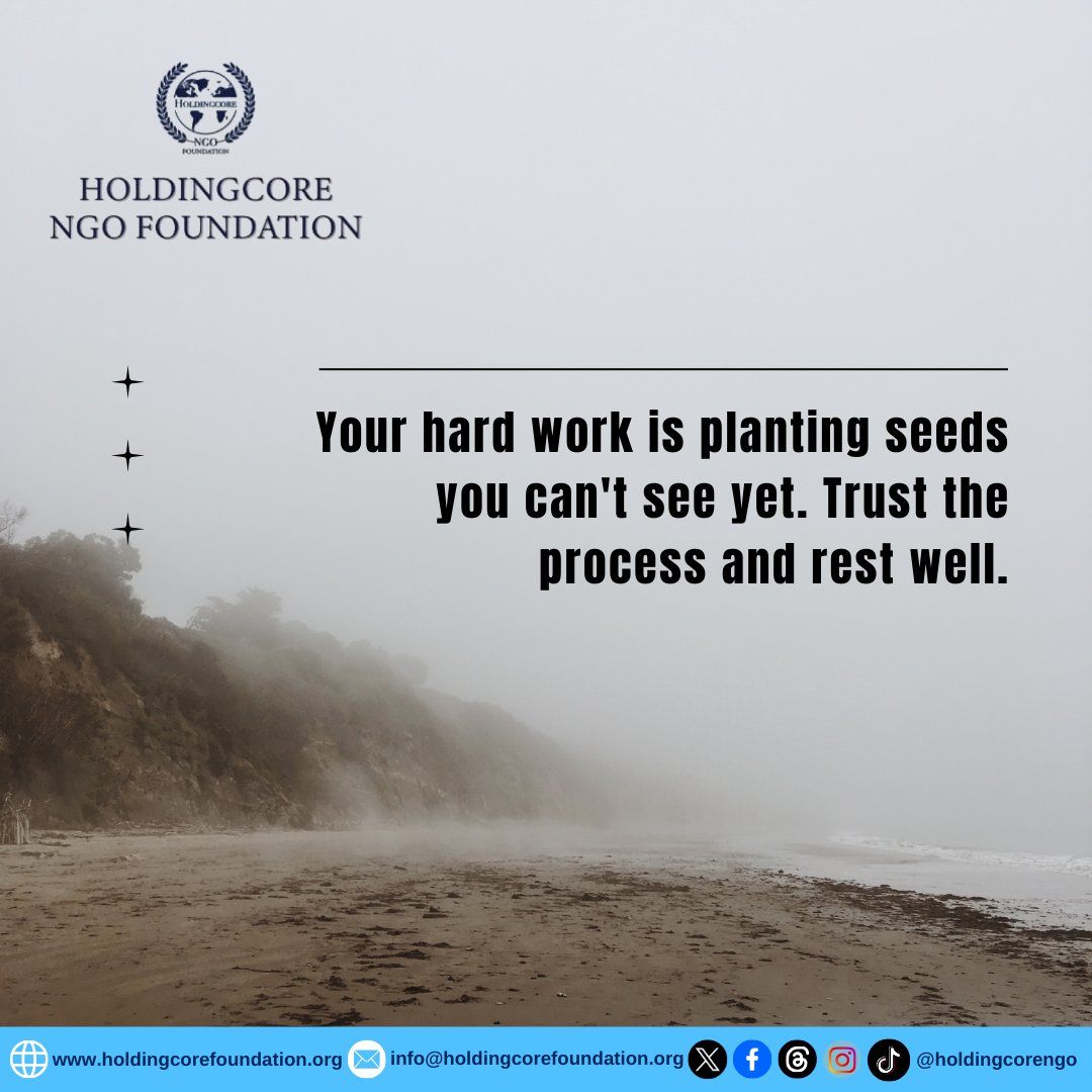 Holdingcorengo's tweet image. Trust the process and stay consistent 

 #HoldingcoreEMPFoundation #TuesdayTruth  #GrowthMindset #TrustTheProcess