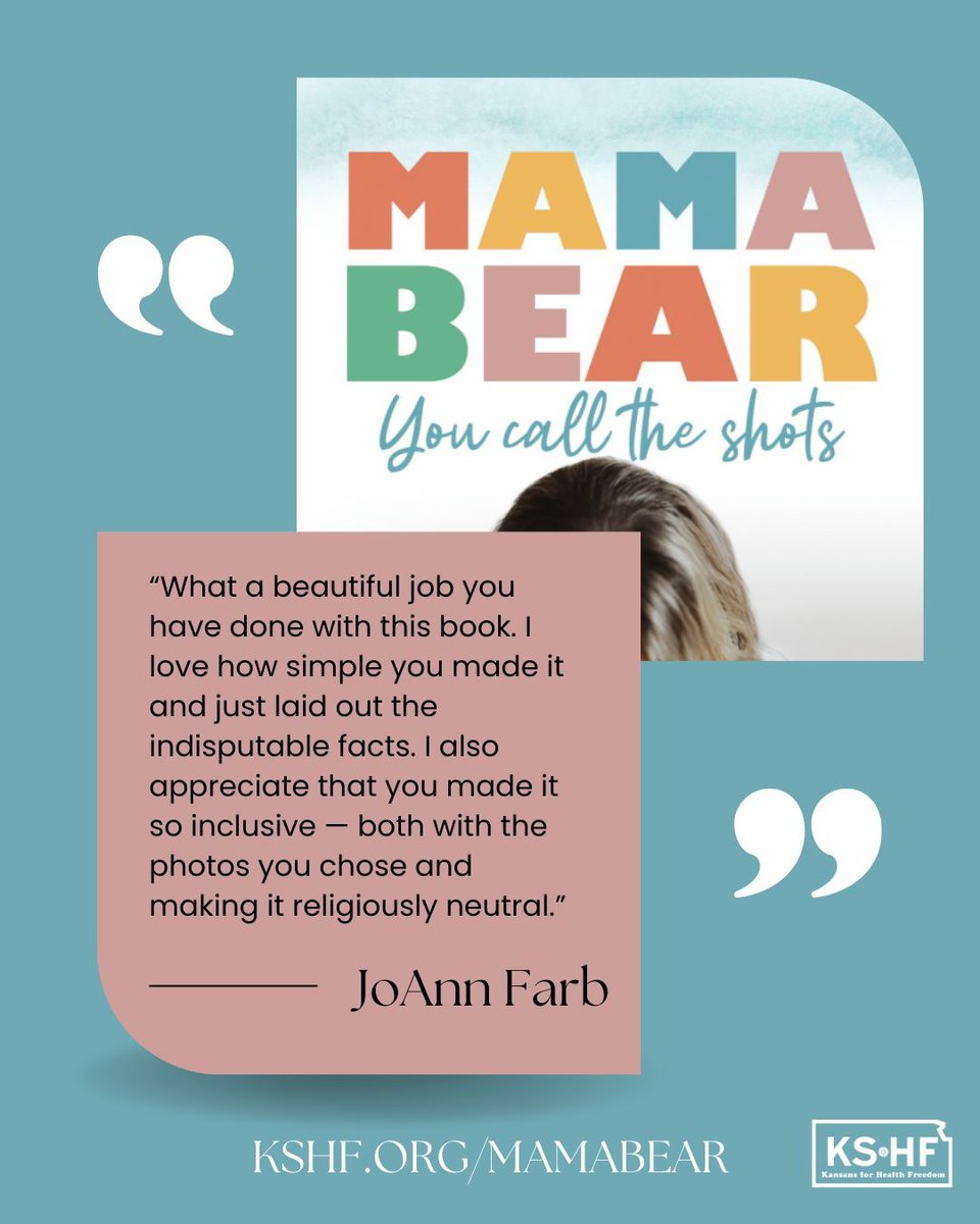 Mama Bear: You Call the Shots is created for moms of any persuasion. It's a fast and easy read and includes a long list of citations for moms who want to dig even deeper. Learn more at kshf.org/mamabear