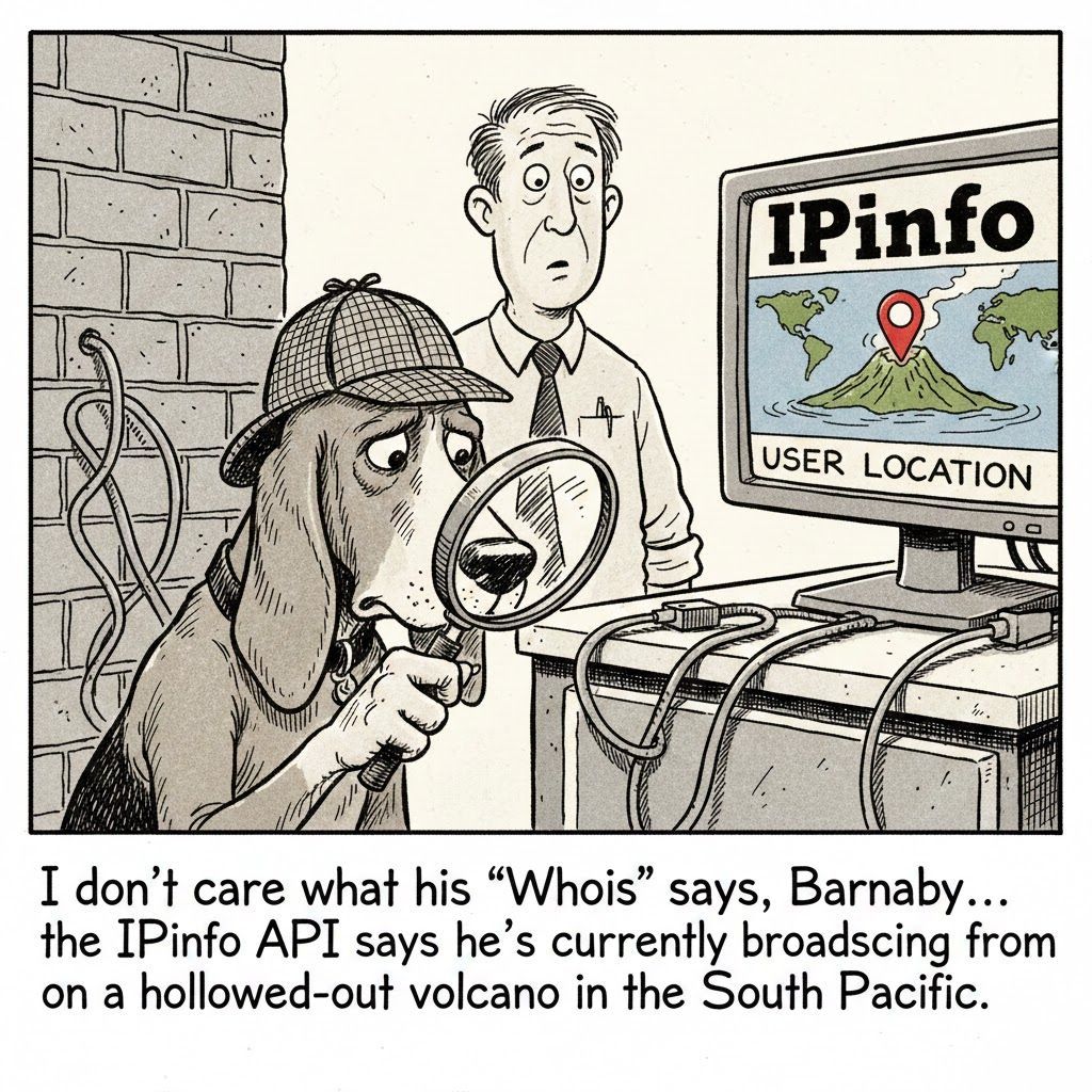 Nice work, Barnaby. But next time, just use the API... you don't actually have to smell the packets.