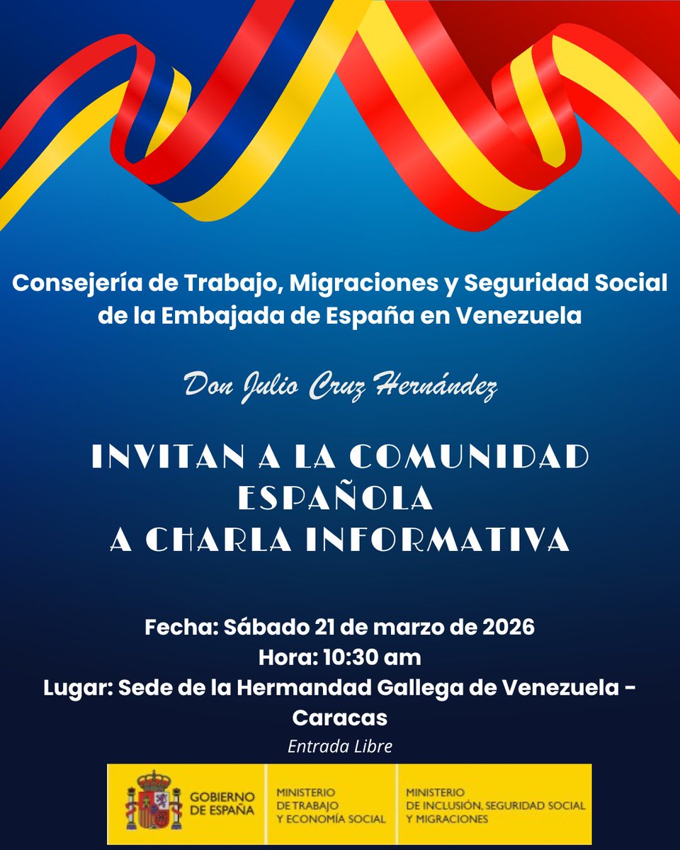 Consulado General de España en Caracas tweet media