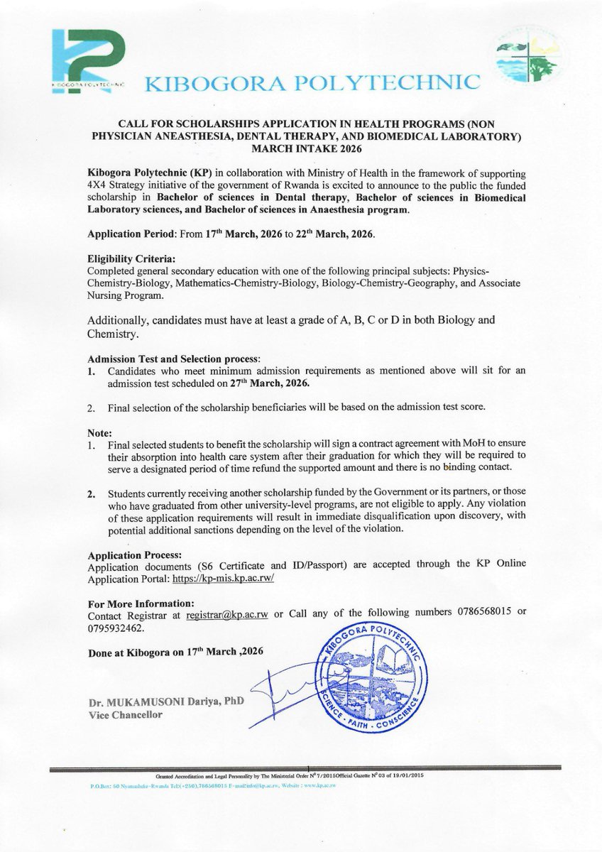 KIBOGORA POLYTECHNIC (KP) tweet media