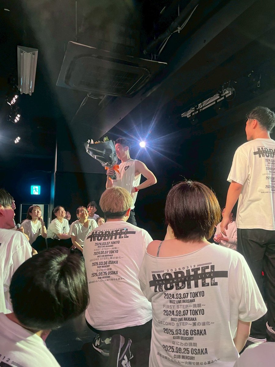 stretch_togo's tweet photo. 先日のノビテルライブを終えて...

今回のライブでは三輪さんが最後のライブということで、水面下でサプライズを用意してました😆

二段階でサプライズを用意して、まさかの一段階目で大号泣されましたが...

無事に二段階目も昨日の打ち上げでできて良かった✨
#ノビテルライブ
#nobitellive https://t.co/lK1sJJK7VV