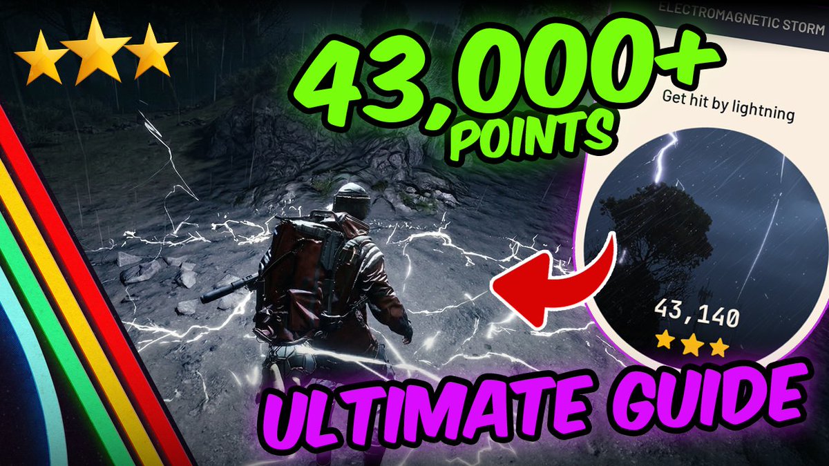 CrazytrickTV's tweet photo. The new Get Hit by Lightning trial is here!
Here's what we've learned:

- Shield OFF (1800pts vs 1080pts per hit)
- Squads get NO advantage, each player scores individually
- Avoid map edges to get more strikes
- Vita Spray + blue bandages

Full video guide in the reply 👇 https://t.co/t1VIGtlwVy