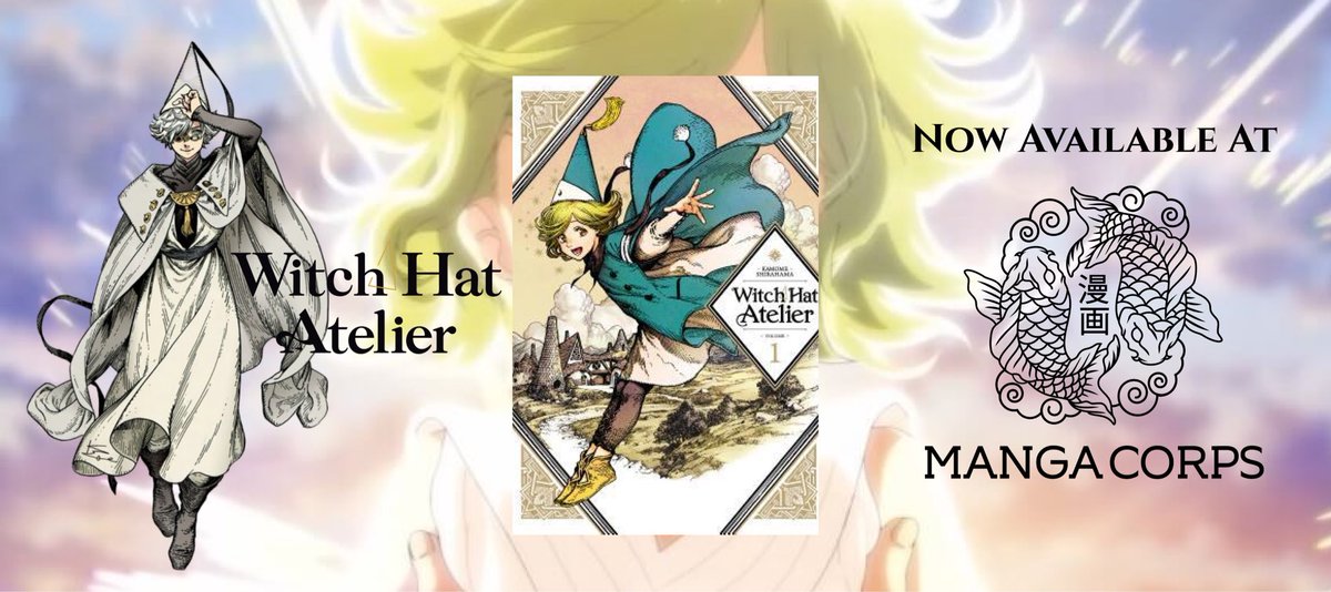 🪄 Now Available: Witch Hat Atelier 🧹 

Join Coco as she embarks on a quest of becoming a witch through the help of Qifrey.

This personal favourite is getting an anime soon, so be sure to secure your copy!