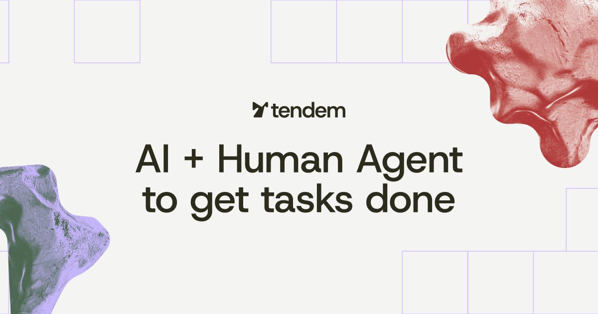 Tendem AI tweet media