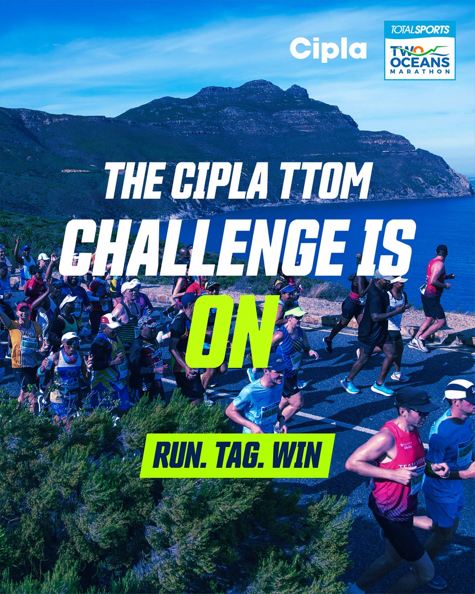 Every kilometre counts on the road to TTOM. 🏃‍♀️💙

Cipla Africa is proud to support runners as the Official Recovery Partner of TTOM 2026.
🚨 Enter the Cipla TTOM Challenge
✅ Run 40 kilometres before 22 March and stand a chance to WIN R2000 Totalsports voucher.
🎁 Complete the