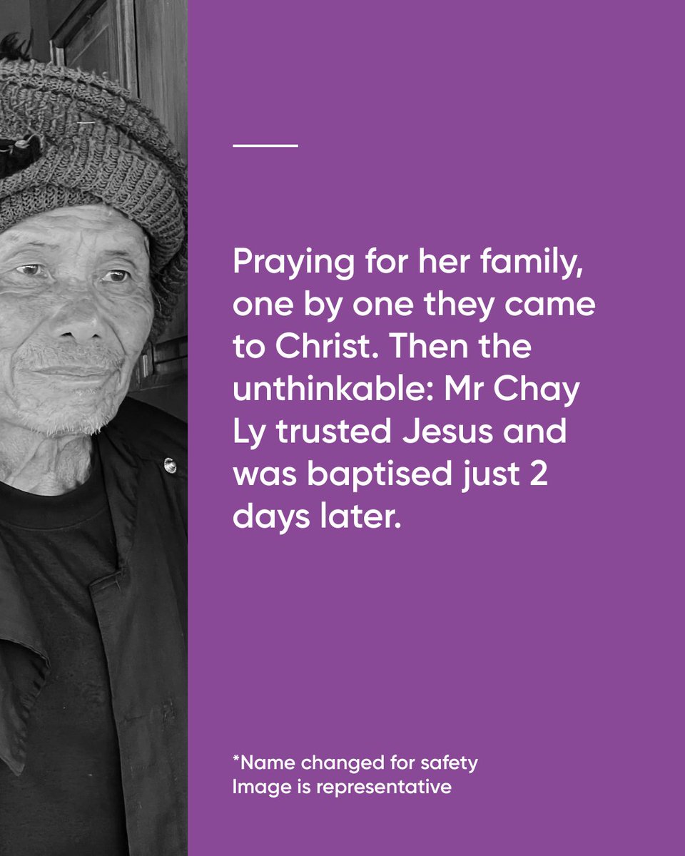 Mr Chay Ly* left his role as a shaman to follow Jesus—despite pressure not to. His courage inspires us to declare: He lives! ✝️🙌 

This Easter, stand with persecuted believers &amp; share the gospel where missionaries cannot go. 👉 febc.org.au/easter-appeal

*Name &amp; image changed.