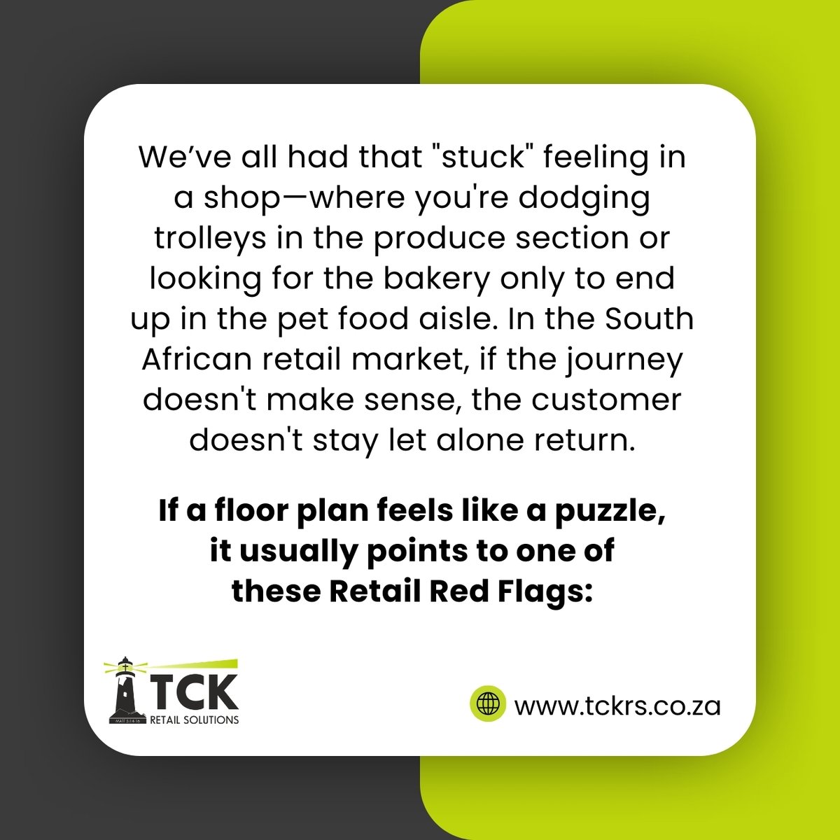 TCK_Retail's tweet photo. Is Your Store Layout Working for You—or Against You?  📞 Get a quote: +27 78 792 1854 📷 https://t.co/FtubAxQL6x #tckrs #RetailStoreDesign #RetailCheckout #shopfitting https://t.co/LGPcSQg23e