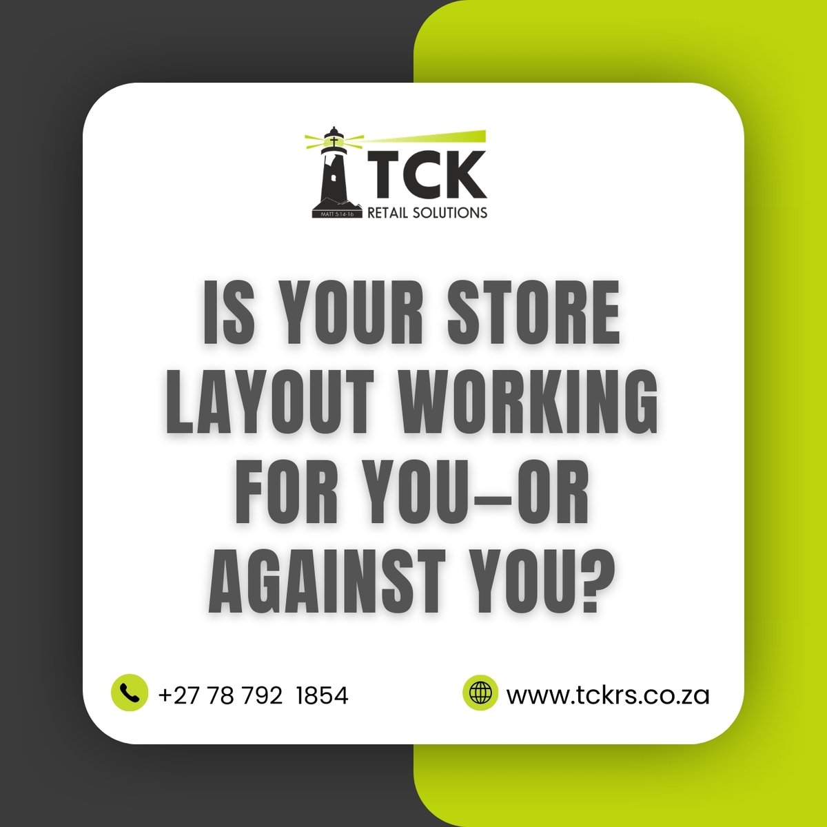 TCK_Retail's tweet photo. Is Your Store Layout Working for You—or Against You?  📞 Get a quote: +27 78 792 1854 📷 https://t.co/FtubAxQL6x #tckrs #RetailStoreDesign #RetailCheckout #shopfitting https://t.co/LGPcSQg23e