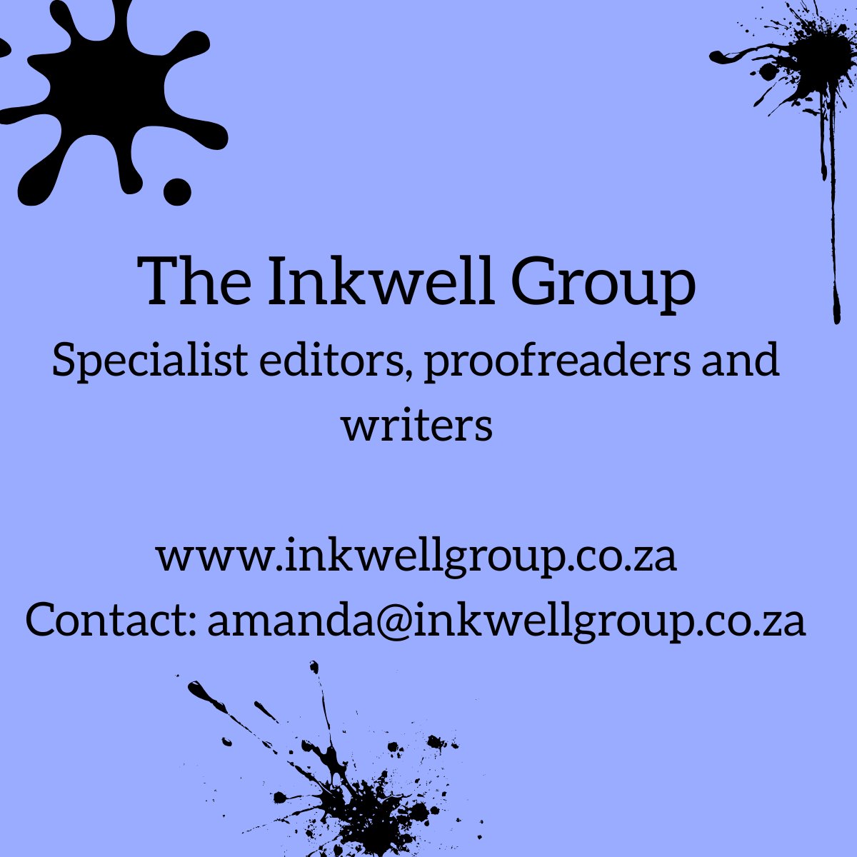InkwellGroupZA's tweet photo. Take your academic research to the next level! We help academics publish with confidence by offering professional editing and proofreading for journal articles. #editingservices #proofreadingservices #accuracymatters #academicexcellence #writinglife #writingcommunity https://t.co/3RpNg4noP2