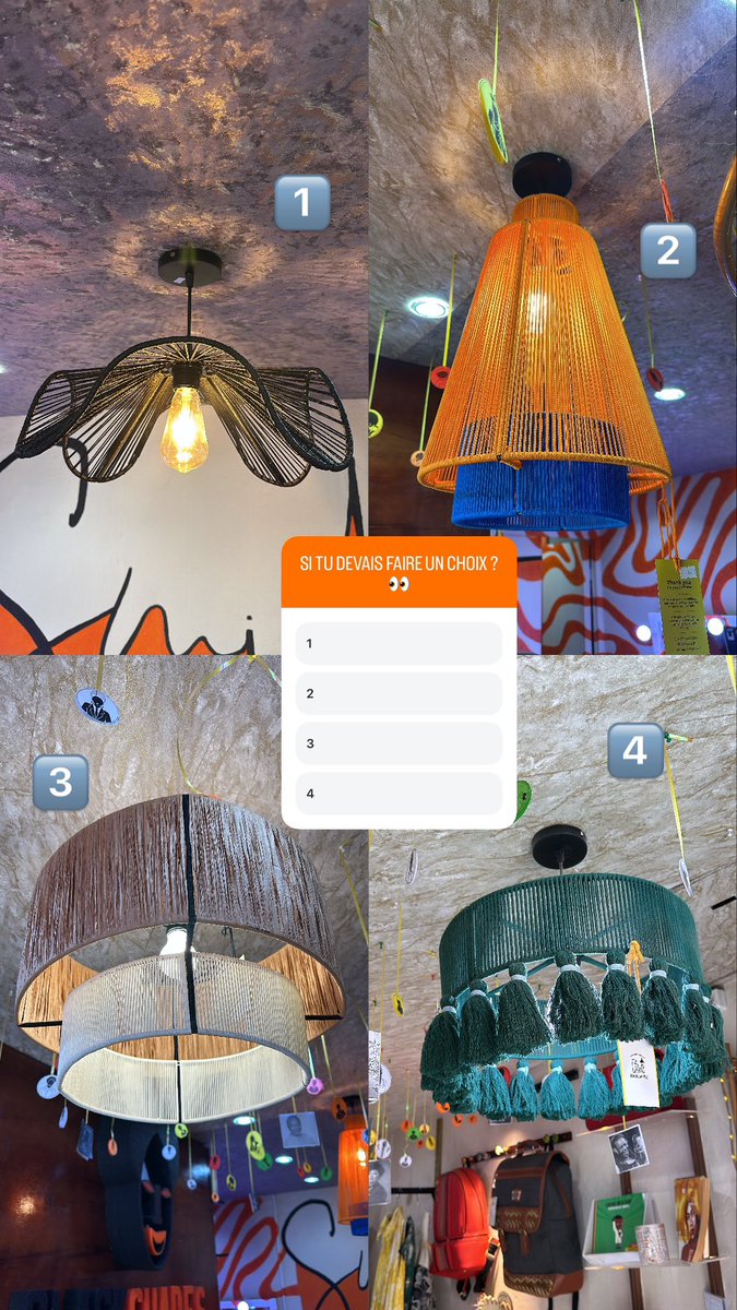 Si tu devais choisir ? 👀
1,2,3 ou 4 ? 

✨Commandez dès aujourd’hui 

📞Appelez le +237 675 71 87 85 / 694 95 82 32

📌La vitrine des marques camerounaises - Achetez local, vivez l’original 🇨🇲