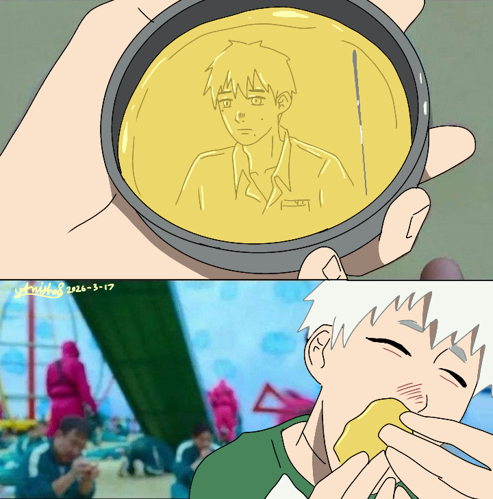 AlamMiko's tweet photo. Dalgona Cookie

#thesummerhikarudied #SquidGame https://t.co/LwVTpNA15Y