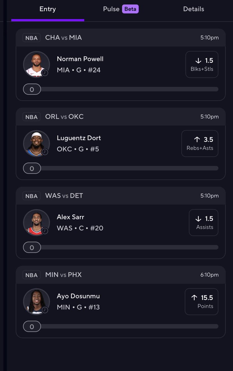 D_watson5's tweet photo. Early NBA 4man let’s cash
#prizepicks #NBA https://t.co/nXWsD3wflh