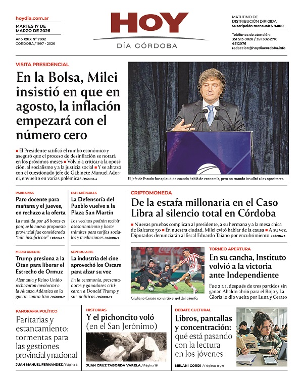 Portadas <a href="/LAVOZcomar/">LAVOZcomar</a> <a href="/DiarioAlfil/">Alfil</a> <a href="/cyjpuntoinfo/">Comercio y Justicia</a> <a href="/hoydiacordoba/">Hoy Día Córdoba</a>