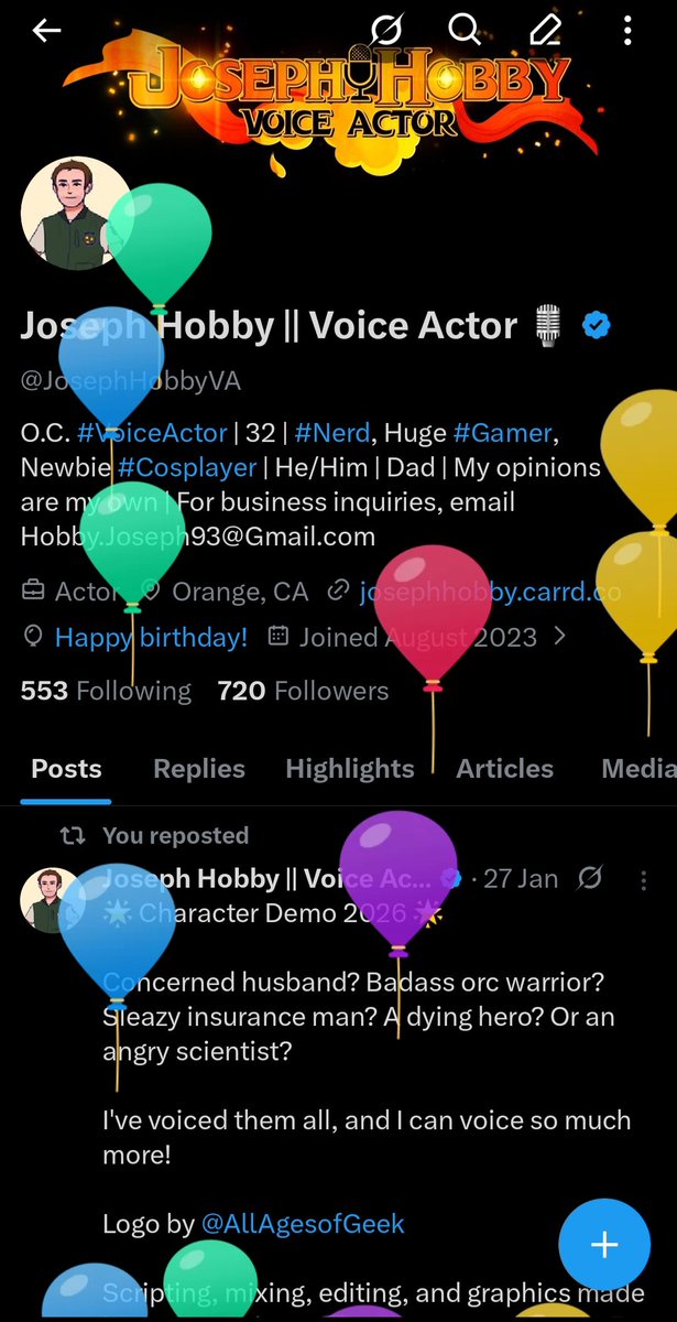 Joseph Hobby || Voice Actor 🎙 tweet media